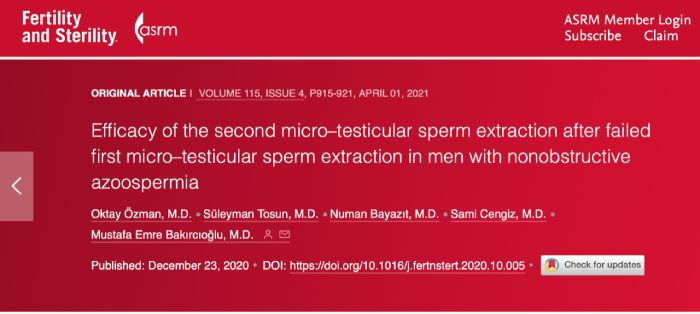 Efficacy of the second micro-testicular sperm